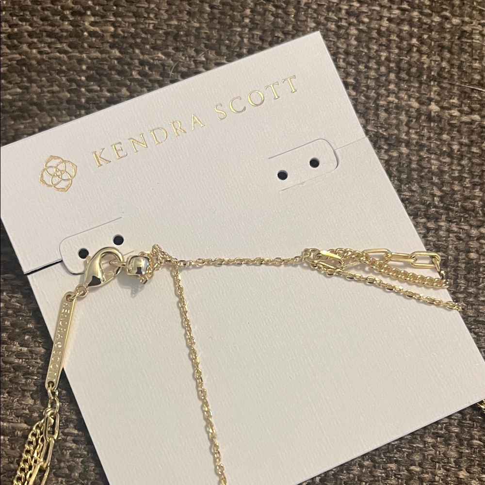 Kendra Scott mini Elisa triple strand necklace - Picture 2 of 9
